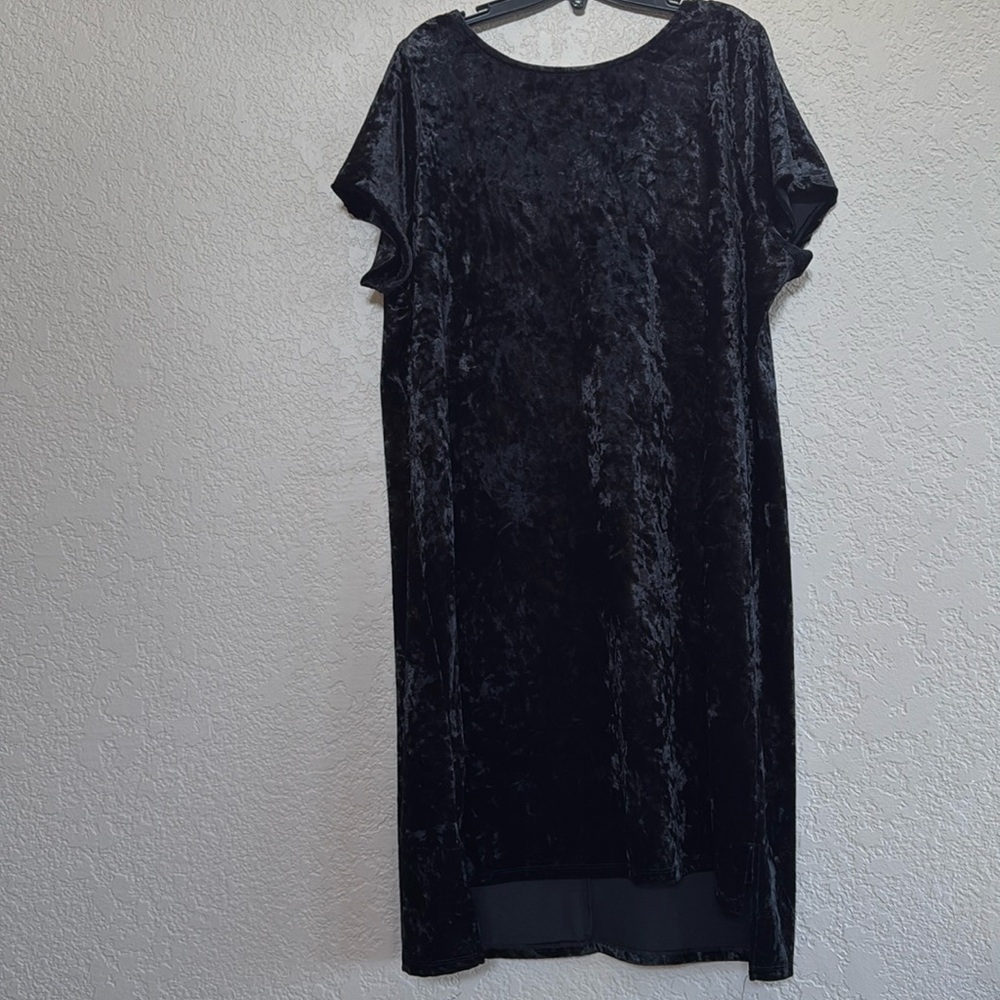 Torrid little black velvet holiday dress